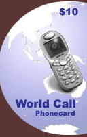 World Call Phonecard $10