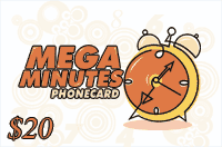 Mega Minutes Phonecard $20